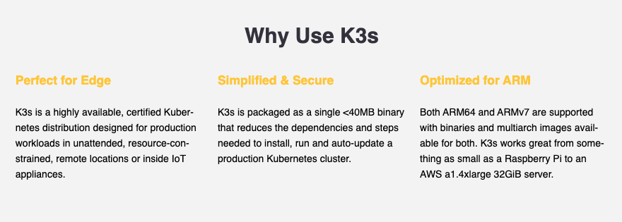 Benefits of K3s